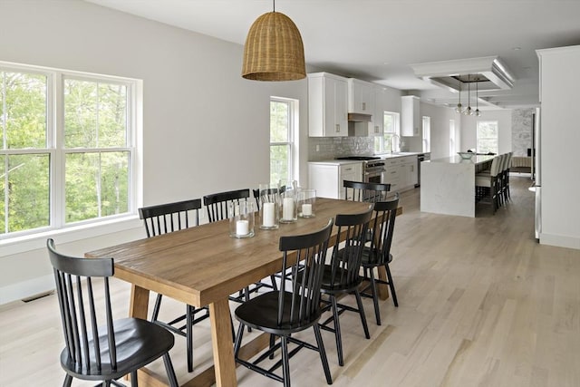 19 Couture Way, Middleton, MA 01949 - dining space with light wood-style flooring and a chandelier
