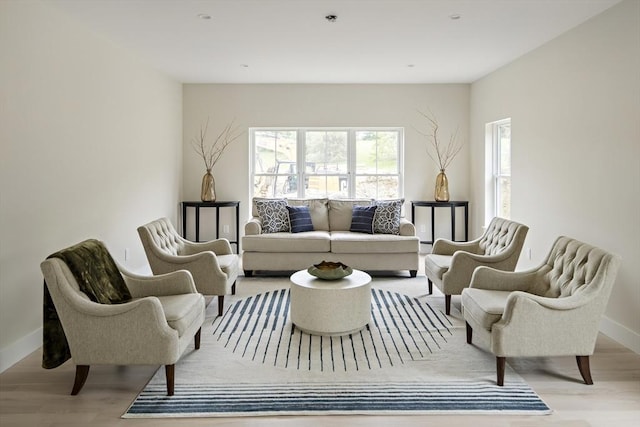 19 Couture Way, Middleton, MA 01949 - living area featuring baseboards and wood finished floors