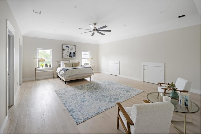 19 Couture Way, Middleton, MA 01949 - bedroom featuring light wood finished floors and a ceiling fan
