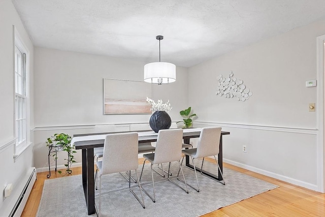 24 Squirrel Hill Rd, Acton, MA 01720 - dining room featuring a baseboard radiator, wood finished floors, and plenty of natural light