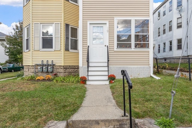 view of exterior entry