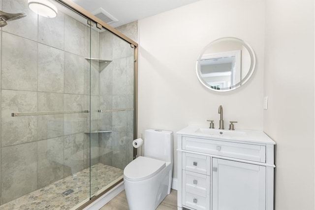 112 W Main Unit 5, Barnstable, MA 02601 - bathroom featuring a shower stall and vanity