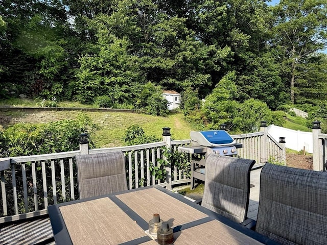62 Moreland Green Dr, Worcester, MA 01609 - wooden deck featuring outdoor dining space