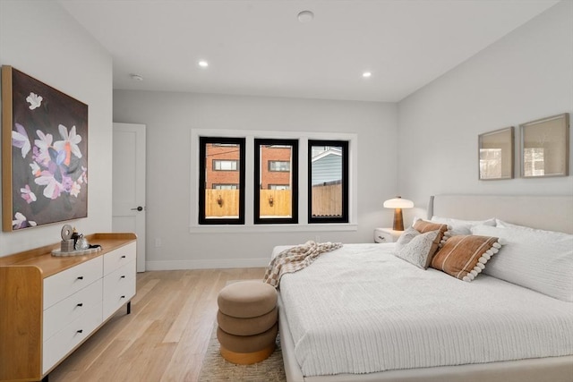 832 E 3rd Unit A, Boston, MA 02127 - bedroom featuring light wood-type flooring and recessed lighting