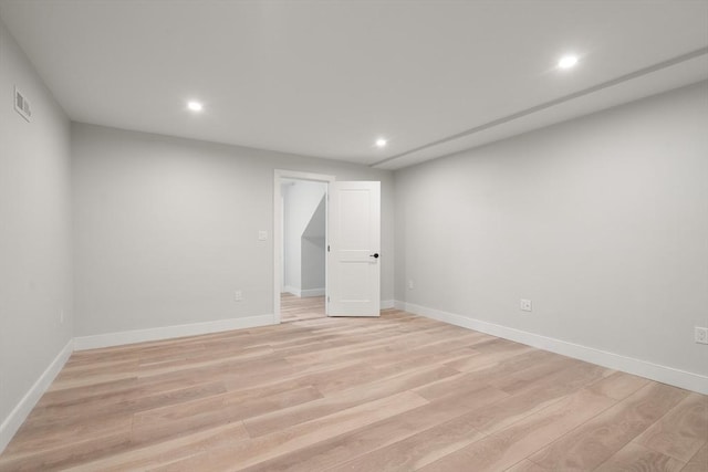 832 E 3rd Unit A, Boston, MA 02127 - empty room with recessed lighting and light wood-type flooring