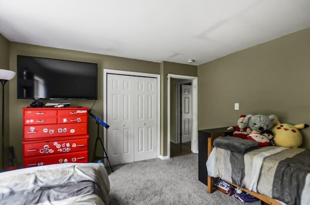 249 Chace Rd, Freetown, MA 02717 - bedroom with carpet floors, a closet, and baseboards