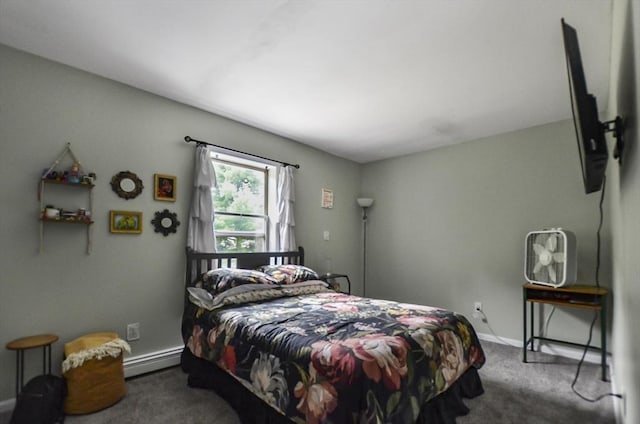 249 Chace Rd, Freetown, MA 02717 - bedroom with carpet, a baseboard heating unit, and baseboards