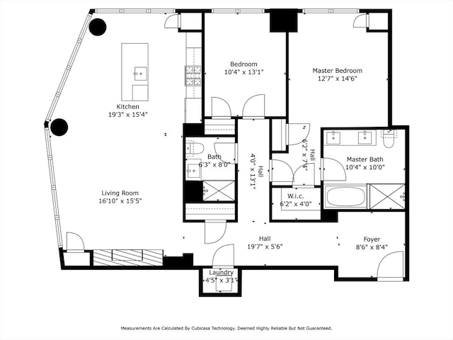 1 Franklin St Unit 1504, Boston, MA 02110 - room layout
