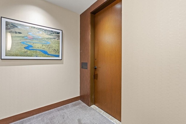 1 Franklin St Unit 1504, Boston, MA 02110 - hallway featuring carpet floors and baseboards