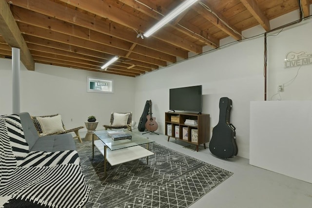 8 Edwards Rd Unit 8A, Woburn, MA 01801 - living area featuring concrete floors