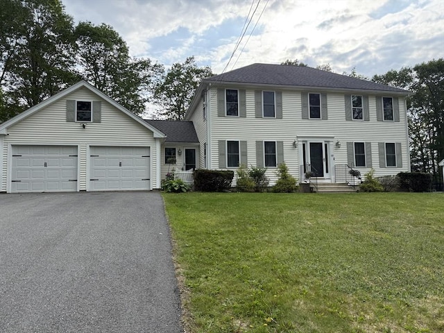 335 Chapel, Holden, MA 01520 - colonial-style house featuring driveway, a front lawn, and a garage