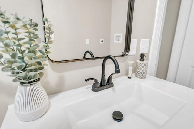 interior details with sink