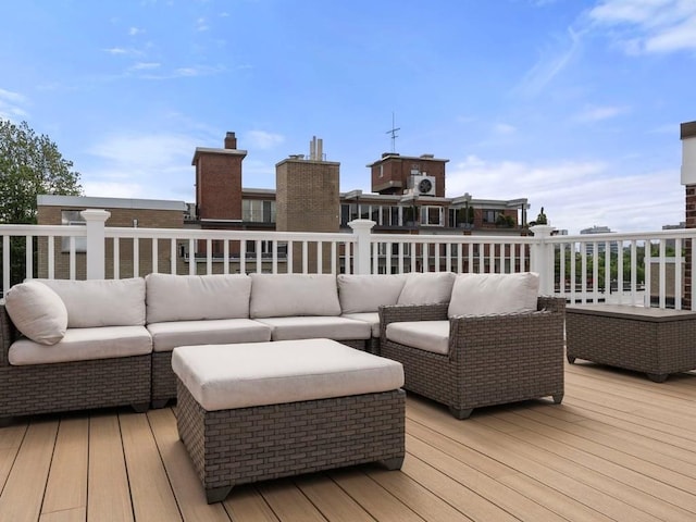 115 Sewall Ave Unit 1, Brookline, MA 02446 - deck featuring an outdoor living space