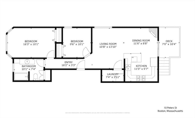 10 Peters Unit 2, Boston, MA 02127 - home floor plan