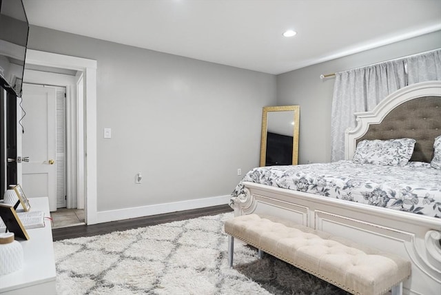 139 Washington St, Hudson, MA 01749 - bedroom featuring wood finished floors, recessed lighting, and baseboards