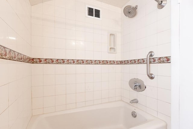 bathroom featuring bathtub / shower combination
