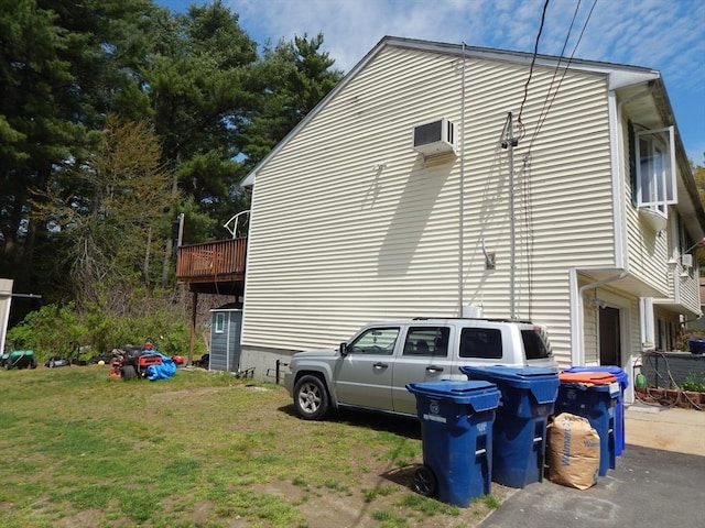 13 Lark St, New Bedford, MA 02745 - view of side of property with a yard