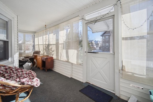 view of sunroom / solarium