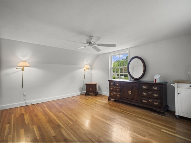 47 Skelton Rd, Burlington, MA 01803 - bedroom featuring wood finished floors, lofted ceiling, and ceiling fan