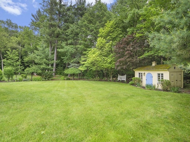 47 Skelton Rd, Burlington, MA 01803 - view of green lawn with a shed