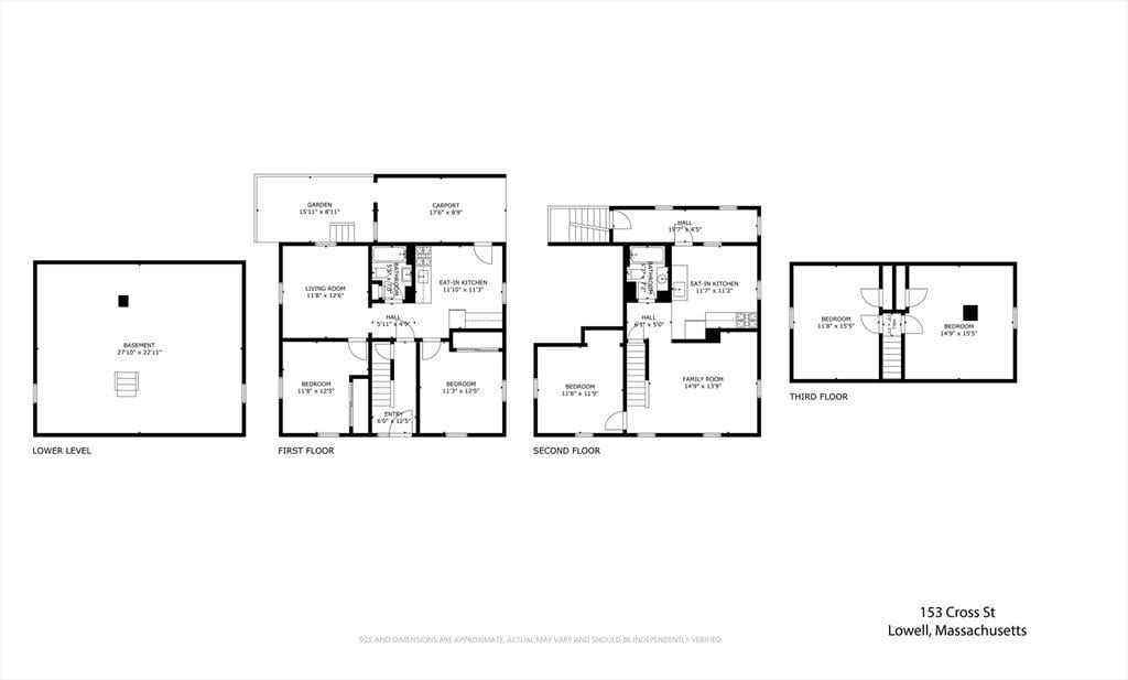 153 Cross St, Lowell, MA 01854 - home floor plan