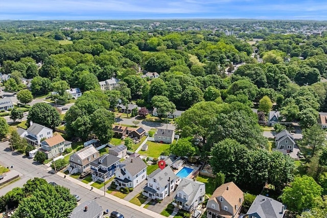 14 Giles Ave, Beverly, MA 01915 - aerial view of residential area with a forest