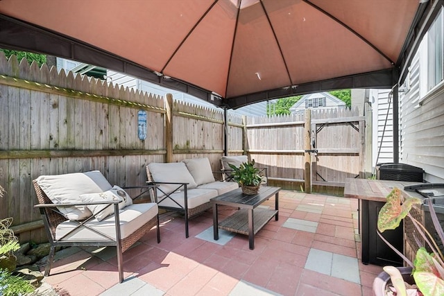 14 Giles Ave, Beverly, MA 01915 - view of patio / terrace featuring a gazebo and outdoor lounge area