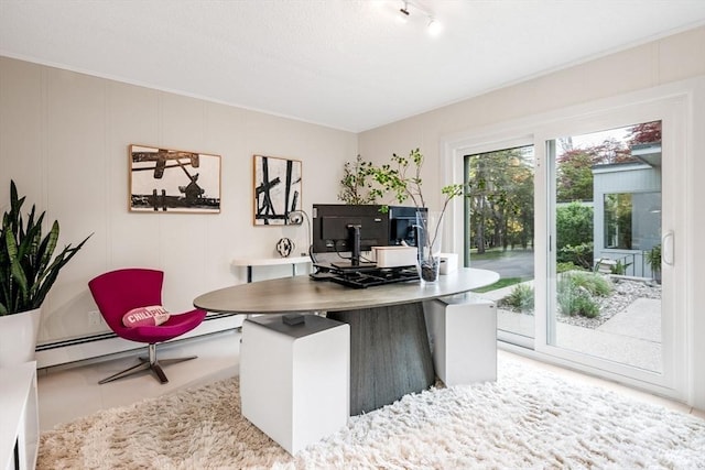 228 Atlantic Ave, Swampscott, MA 01907 - office area with track lighting and a decorative wall