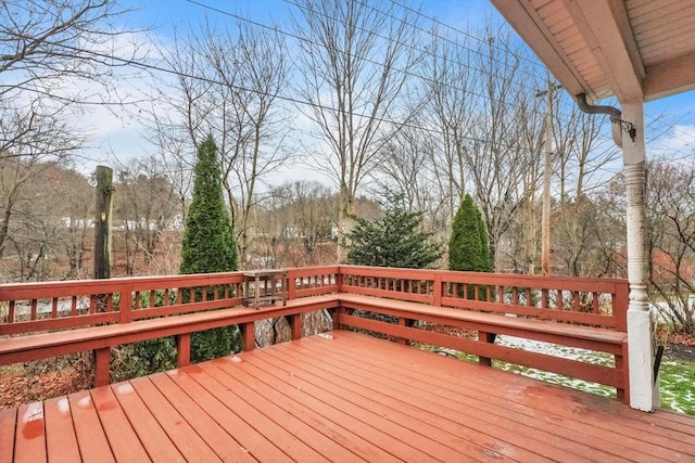 view of wooden terrace