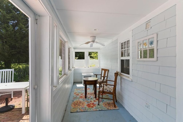 2 Port Way, Mattapoisett, MA 02739 - sunroom / solarium featuring ceiling fan