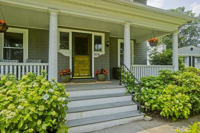 104 Longmeadow St, Longmeadow, MA 01106 - doorway to property featuring a porch