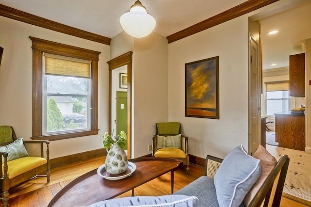 104 Longmeadow St, Longmeadow, MA 01106 - living area with wood finished floors and ornamental molding