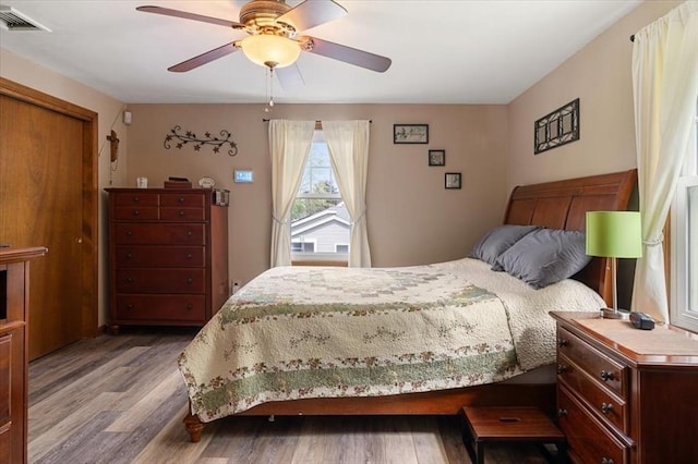 34 Robert Bigelow St, Chelmsford, MA 01824 - bedroom featuring wood finished floors and ceiling fan