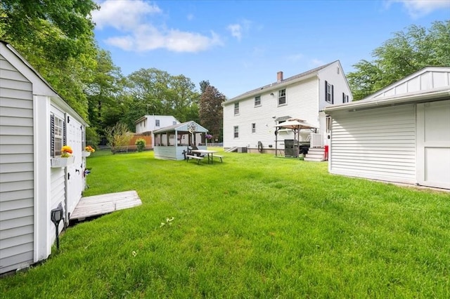 34 Robert Bigelow St, Chelmsford, MA 01824 - view of yard featuring a gazebo
