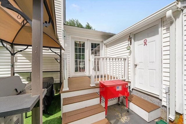 34 Robert Bigelow St, Chelmsford, MA 01824 - deck with entry steps and a gazebo
