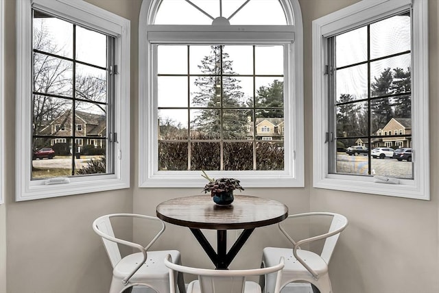 sunroom with a wealth of natural light