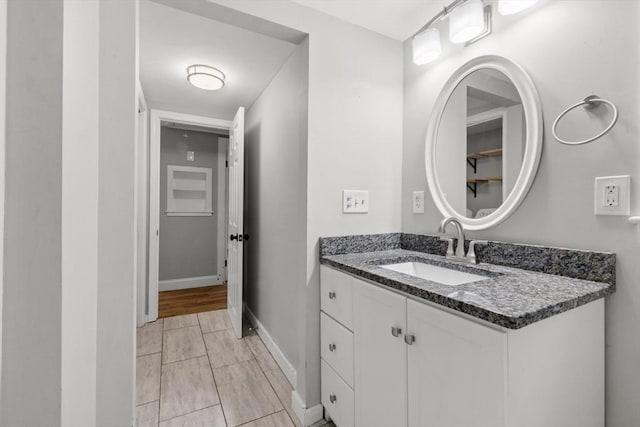 42 Deer Hollow Rd, Sandwich, MA 02644 - bathroom featuring vanity and baseboards