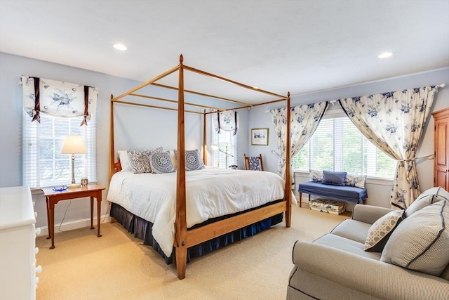 86 Champlain, Chatham, MA 02633 - bedroom with light colored carpet and recessed lighting