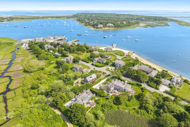 86 Champlain, Chatham, MA 02633 - aerial view of property and surrounding area featuring a nearby body of water