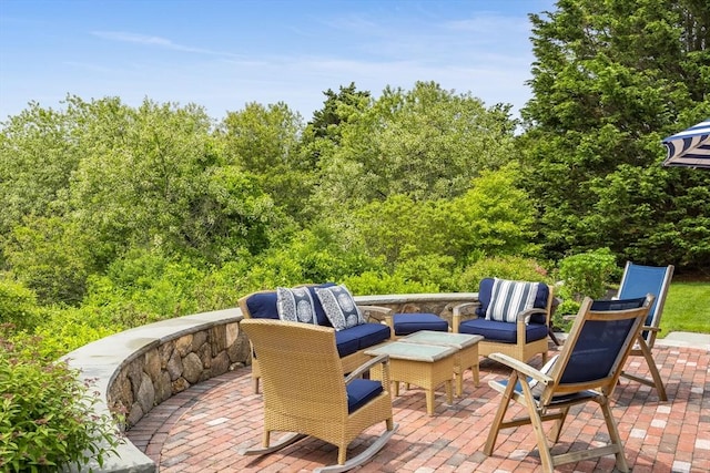 86 Champlain, Chatham, MA 02633 - view of patio / terrace featuring an outdoor living space
