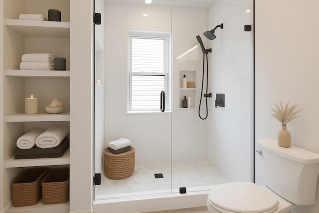 59 Dartmouth St Unit B, Somerville, MA 02145 - full bath featuring toilet, a stall shower, and healthy amount of natural light