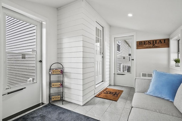 doorway to property featuring visible vents