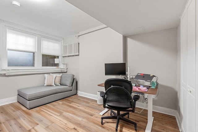 1992 Commonwealth Ave Unit B, Boston, MA 02135 - home office with light wood finished floors and baseboards
