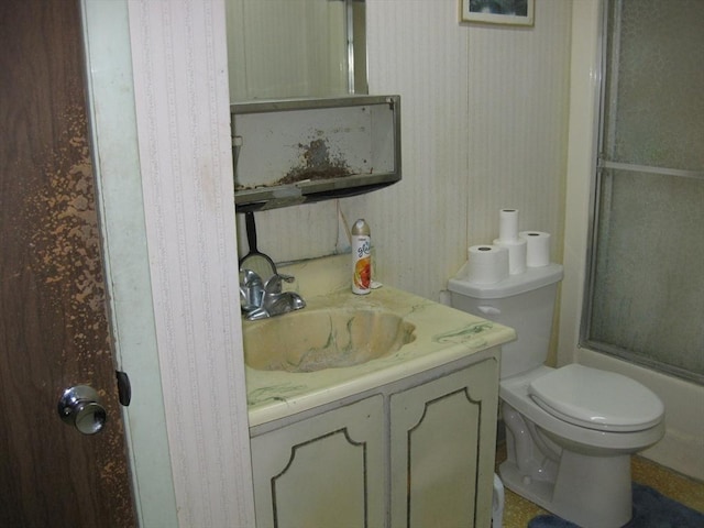 22 Kingswood Dr Unit 6F, Abington, MA 02351 - full bath featuring vanity and a shower with door