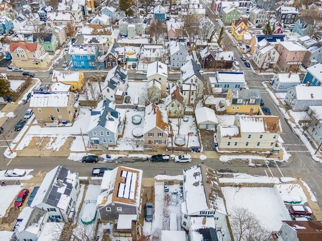 bird's eye view with a residential view