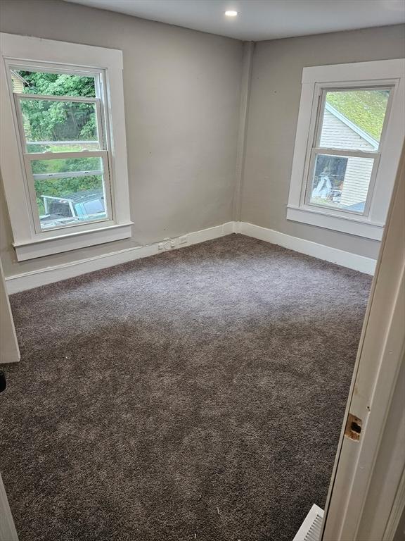 48-50 S Westfield St, Agawam, MA 01030 - carpeted spare room with baseboards and recessed lighting