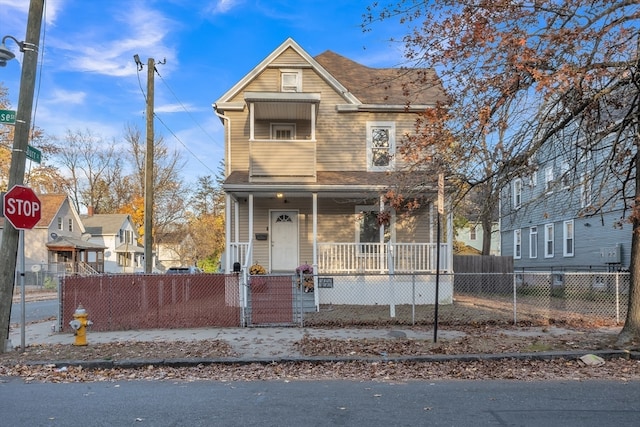 view of front of house with covered porch