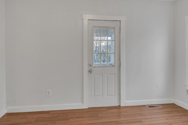 entryway featuring light hardwood / wood-style floors