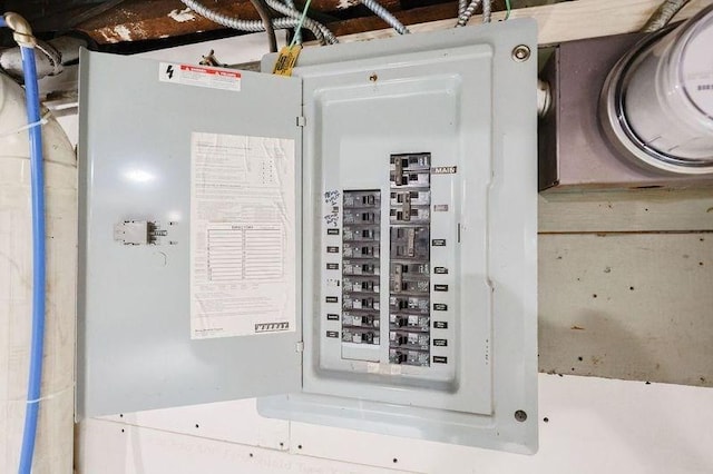 utility room featuring electric panel