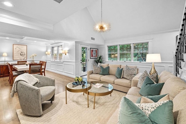 71 Weatherly Unit 71, Salem, MA 01970 - living room featuring a decorative wall, healthy amount of natural light, crown molding, recessed lighting, and wood finished floors